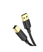 UGREEN USB 2.0 CABLE USB-A MALE - USB-B MALE ΜΑΎΡΟ 3M (10351) (10351) (UGR10351)