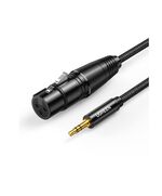 UGREEN CABLE XLR FEMALE - 3.5MM MALE ΜΑΎΡΟ 2M  (20244) (UGR20244)