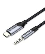 VENTION TYPE-C MALE TO 3.5MM MALE CABLE 1M GRAY ALUMINUM ALLOY TYPE (BGKHF) (VENBGKHF)