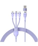 BASEUS ΚΑΛΏΔΙΟ USB 3ΣΕ1 FLASH SERIES 2 USB-C/MICROUSB/LIGHTNING 100W 1.2M ΛΙΛΆ (CASS030105) (BASCASS030105)