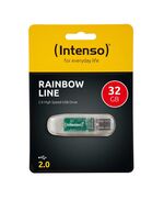 INTENSO USB 2.0 STICK 32GB RAINBOW LINE TRANSPARENT (3502480) (NSO3502480)