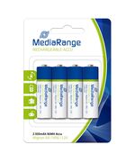 ΕΠΑΝΑΦΟΡΤΙΖΌΜΕΝΗ ΜΠΑΤΑΡΊΑ MEDIARANGE NIMH ACCUS AA 1.2V (HR6) (4 PACK) (MRBAT121)