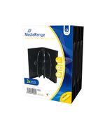 MEDIARANGE DVD CASE FOR 8 DISCS 27MM BLACK PACK 3 (MRBOX35-8)