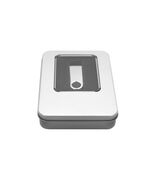 MEDIARANGE ALUMINUM STORAGE BOX, FOR USB FLASH DRIVES, SILVER (MRBOX902)