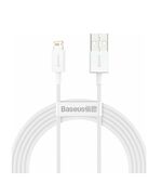 BASEUS LIGHTNING SUPERIOR SERIES CABLE, FAST CHARGING, DATA 2.4A, 1M WHITE (CALYS-A02) (BASCALYS-A02)