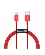 BASEUS LIGHTNING SUPERIOR SERIES CABLE, FAST CHARGING, DATA 2.4A, 1M RED (CALYS-A09) (BASCALYS-A09)