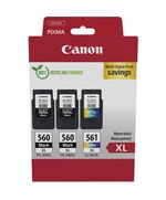 CANON ΜΕΛΆΝΙ INKJET PG-560XLX2/CL-561XL MULTIPACK (3712C009) (CANPG-560XLMP)