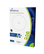 MEDIARANGE LABELS FOR CD/DVD/BD 15-118MM MATTE (100 PACK) (MRINK130)