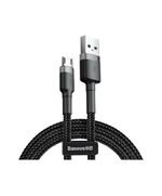 BASEUS CAFULE MICRO USB CABLE 2.4A 1M GRAY + BLACK (CAMKLF-BG1) (BASCAMKLF-BG1)