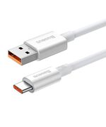 BASEUS CABLE USB TO USB-C SUPERIOR 100W 2M WHITE (P10320102214-03) (BASP10320102214-03)