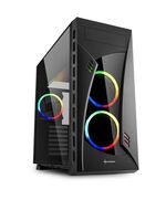 SHARKOON NIGHT SHARK GAMING MIDI TOWER ΚΟΥΤΊ ΥΠΟΛΟΓΙΣΤΉ ΜΕ ΠΛΑΪΝΌ ΠΑΡΆΘΥΡΟ ΚΑΙ RGB ΦΩΤΙΣΜΌ ΜΑΎΡΟ (NIGHTSHARKARGB) (SHRNIGHTSHARKARGB)