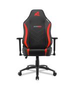 SHARKOON SKILLER SGS20 ΚΑΡΈΚΛΑ GAMING ΔΕΡΜΑΤΊΝΗΣ ΜΕ ΡΥΘΜΙΖΌΜΕΝΑ ΜΠΡΆΤΣΑ ΜΑΎΡΟ/ΚΌΚΚΙΝΟ (SGS20BLKR) (SHRSGS20BLKR)