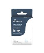 MEDIARANGE PLASTIC TAPE CASSETTE FOR LABEL PRINTERS USING BROTHER TZ-253/TZE-253 24MM 8M LAMINATED BLUE ON WHITE (MRBTZ253)