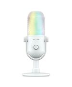 RAZER SEIREN V3 CHROMA - WHITE - RGB USB CONDENSER MICROPHONE - GAIN LIMITER - BUILD-IN SHOCK ABSORB