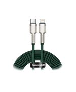 BASEUS CAFULE METAL BRAIDED USB-C TO LIGHTNING CABLE 20W ΠΡΆΣΙΝΟ 2M  (CATLJK-B06) (BASCATLJK-B06)