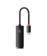 BASEUS NETWORK ADAPTER LITE SERIES USB-C TO RJ45 BLACK (WKQX000301) (BASWKQX000301)