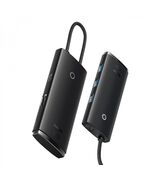 BASEUS LITE SERIES HUB 5W1 USB-C TO 3X USB 3.0 + USB-C + HDMI (BLACK) (WKQX040001) (BASWKQX040001)