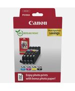 CANON ΜΕΛΆΝΙ INKJET CLI-526 CMYK VALUE PACK (4540B019) (CANCLI-526PMP)