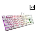 SHARKOON PUREWRITER RGB GAMING ΜΗΧΑΝΙΚΌ ΠΛΗΚΤΡΟΛΌΓΙΟ ΜΕ KAILH BLUE ΔΙΑΚΌΠΤΕΣ ΚΑΙ RGB ΦΩΤΙΣΜΌ (ΑΓΓΛΙΚΌ US) ΛΕΥΚΌ (PUWRBL) (SHRPUWRBL)