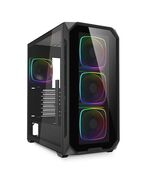 SHARKOON AK5G RGB  (SCHWARZ, TEMPERED GLASS X 2)