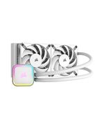 CORSAIR ICUE H100I RGB ELITE LIQUID CPU COOLER - WHITE 277MM X 120MM X 27MM RADIATOR (CW-9060078-WW) (CORCW-9060078-WW)