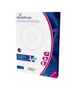 MEDIARANGE LABELS FOR CD/DVD/BD 41-118MM MATTE (100 PACK) (MRINK131)