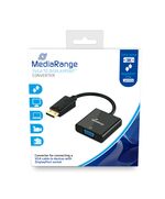 ΚΑΛΏΔΙΟ MEDIARANGE SVGA TO DISPLAYPORT CONVERTER, VGA SOCKET/DP PLUG, 15CM, BLACK (MRCS173)