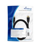 ΚΑΛΏΔΙΟ MEDIARANGE HDMI HIGH SPEED WITH ETHERNET CONNECTION, GOLD-PLATED CONTACTS, 10.2 GBIT/S DATA TRANSFER RATE, 2.0M, BLACK (MRCS210)