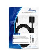 ΚΑΛΏΔΙΟ MEDIARANGE SVGA MONITOR CONNECTION CABLE, WITH FERRITE CORES, VGA/VGA, 3.0M., BLACK (MRCS114)