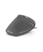 MEDIARANGE CORDED ERGONOMIC 6-BUTTON OPTICAL MOUSE FOR LEFT-HANDERS (BLACK, WIRED) (MROS231)