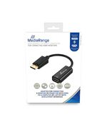 ΚΑΛΏΔΙΟ MEDIARANGE HDMI HIGH SPEED TO DISPLAYPORT CONVERTER, GOLD-PLATED, HDMI SOCKET/DP PLUG, 10 GBIT/S DATA TRANSFER RATE, 15CM, BLACK (MRCS175)