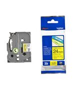 BROTHER TZE-651 LABELLING TAPE CASSETTE – BLACK ON YELLOW, 24MM WIDE (TZE651) (BROTZE651)