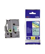BROTHER TZE-751 LABELLING TAPE CASSETTE – BLACK ON GREEN, 24MM WIDE (TZE751) (BROTZE751)