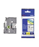 BROTHER TZE-121 LABELLING TAPE CASSETTE – BLACK ON CLEAR, 9MM WIDE (TZE121) (BROTZE121)