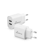 MEDIARANGE 12W CHARGER WITH TWO USB-A OUTPUTS, WHITE (MRMA114)