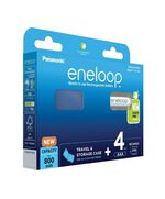 PANASONIC ENELOOP & STORAGE CASE ΕΠΑΝΑΦΟΡΤΙΖΌΜΕΝΕΣ ΜΠΑΤΑΡΊΕΣ AAA NI-MH 800MAH 1.2V 4ΤΜΧ (37462028) (PAN37462028)