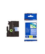 BROTHER P-TOUCH LAMINATED WHITE ON BLUE 8M X 12MM (TZE535) (BROTZE535)