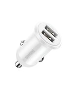 BASEUS CAR CHARGER GRAIN 3.1A WHITE (CCALL-ML02) (BASCCALL-ML02)
