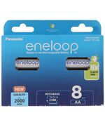 PANASONIC ENELOOP ΕΠΑΝΑΦΟΡΤΙΖΌΜΕΝΕΣ ΜΠΑΤΑΡΊΕΣ AA NI-MH 2000MAH 8ΤΜΧ (37833094) (PAN37833094)