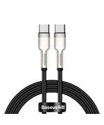 BASEUS CABLE USB-C TO USB-C CAFULE, 100W, 1M BLACK (CATJK-C01) (BASCATJK-C01)