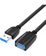 VENTION USB 3.0 EXTENSION CABLE 3M BLACK (VAS-A45-B300) (VENVAS-A45-B300)