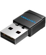VENTION USB WI-FI DUAL BAND ADAPTER 2.4G/5G BLACK ABS TYPE (KDSB0) (VENKDSB0)