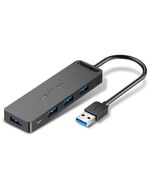 VENTION 4-PORT USB 3.0 HUB WITH POWER SUPPLY 0.5M BLACK (CHLBD) (VENCHLBD)
