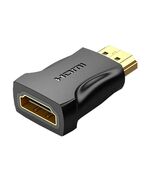 VENTION HDMI MALE TO FEMALE ADAPTER BLACK (AIMB0) (VENAIMB0)