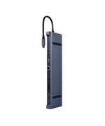 GEMBIRD USB-C DOCKING STATION ΜΕ DISPLAYPORT 4K PD ETHERNET ΓΚΡΙ (A-CM-COMBO10-01) (GEMA-CM-COMBO10-01)