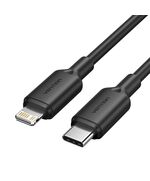 VENTION TYPE-C MALE TO LIGHTNING MALE 3A CABLE 2M BLACK PVC TYPE (LAKBH) (VENLAKBH)