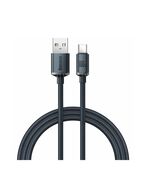 BASEUS TYPE-C CRYSTAL SHINE SERIES FAST CHARGING DATA CABLE 100W 1.2M BLACK (CAJY000401) (BASCAJY000401)