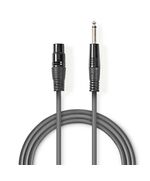 NEDIS CABLE XLR FEMALE - 6.3MM MALE 3M (COTH15120GY30) (NEDCOTH15120GY30)