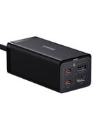 BASEUS ΦΟΡΤΙΣΤΉΣ ΧΩΡΊΣ ΚΑΛΏΔΙΟ ΜΕ 2 ΘΎΡΕΣ USB-C 67W POWER DELIVERY ΜΑΎΡΟΣ GAN5 PRO (CCGP110201) (BASCCGP110201)