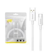 BASEUS SUPERIOR USB 2.0 CABLE USB-C MALE - USB-A MALE 100W ΛΕΥΚΌ 1.5M (P10320102214-02) (BASP10320102214-02)